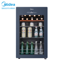 美的(Midea)96升 家用恒温红酒柜冰吧冷藏雪茄酒柜玻璃冰柜 JC-96GEMA