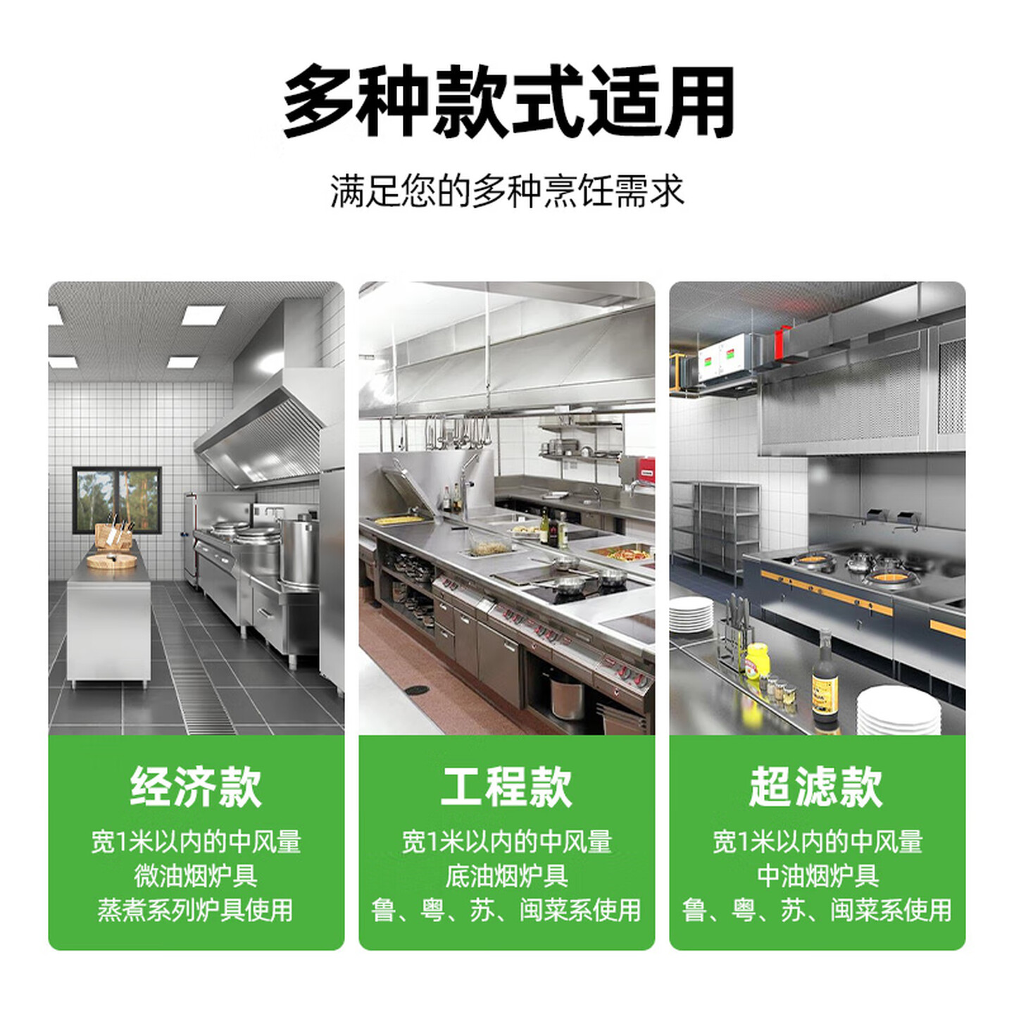 圣托油烟净化一体机商用油烟机大吸力厨房餐饮低空排放净化器 1.6*1.3*1米经济款 STGY-BD16高清大图