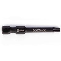 世达(SATA)10件套1/4"系列50MM长机用花形批头T8(SA59021-50)