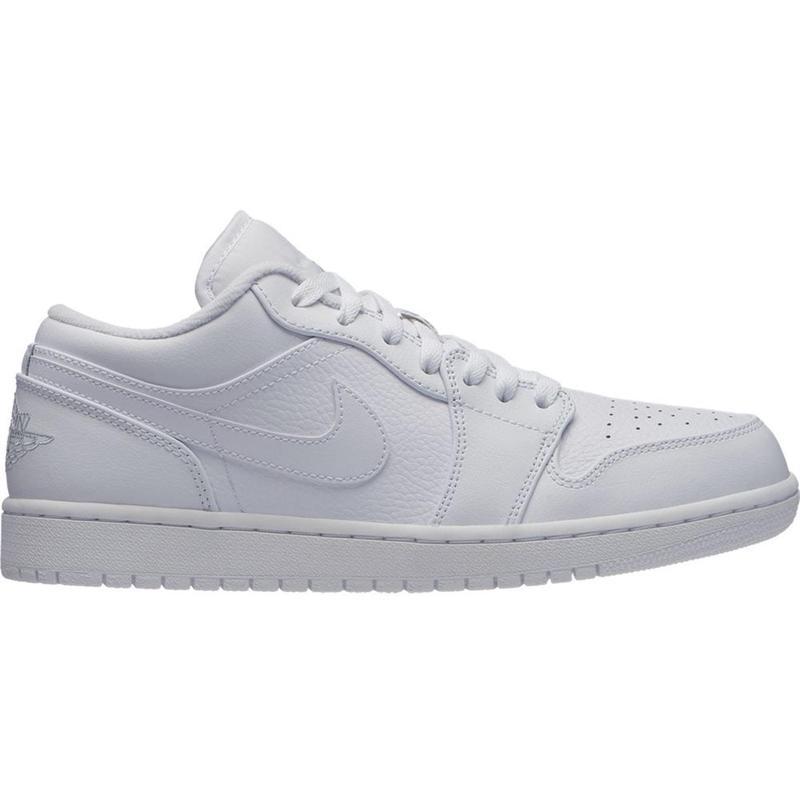 官方正品耐克aj乔丹1系列男士城市运动休闲百搭篮球鞋白色纯铂金色