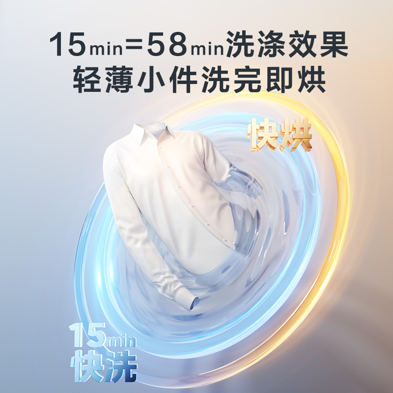 小天鹅(LittleSwan)滚筒洗衣机全自动家用 10KG大容量 超薄 TG10V28T+TH10VH28T高清大图