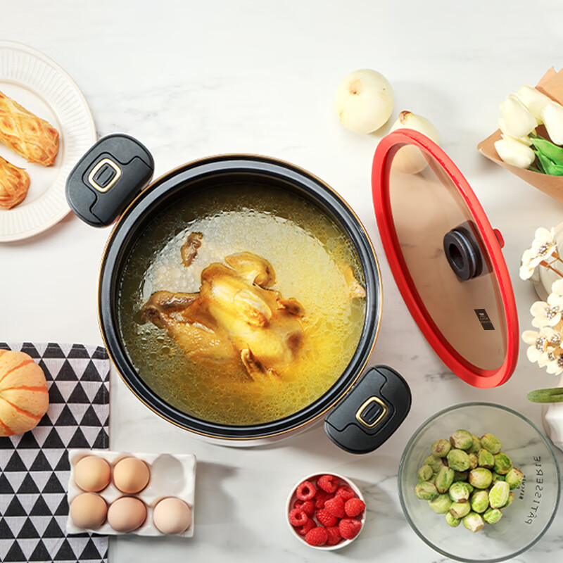 康宁WORLD KITCHEN 珐琅微压汤锅 7.2升 WK-TG72L18C-JY/KZ高清大图
