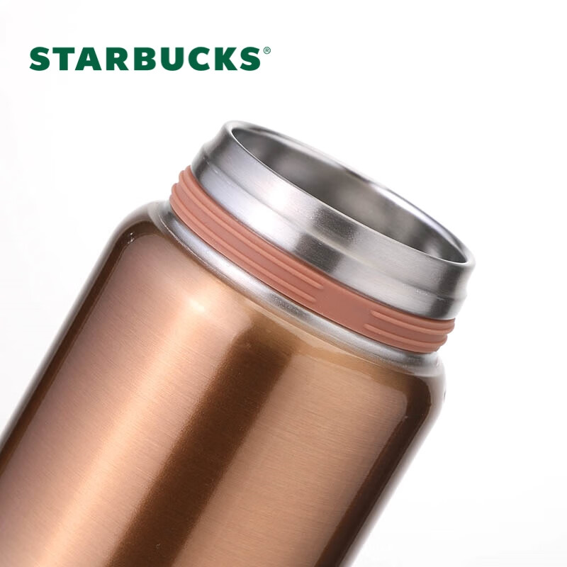 星巴克(Starbucks)幸运金款系列 钢盖保温杯 保温持久 266ml高清大图