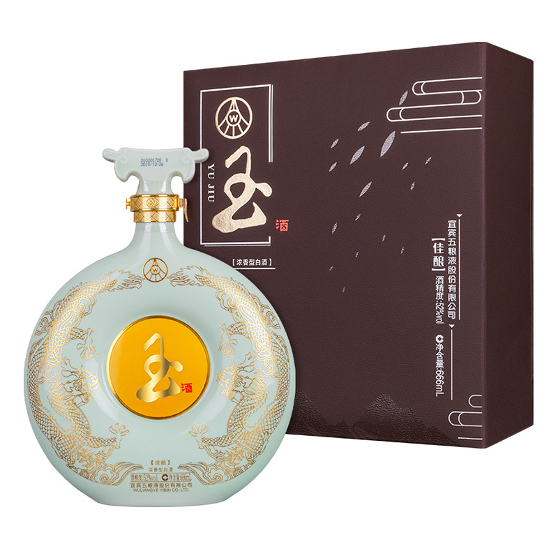 五粮液股份公司出品 五粮液玉酒佳酿 52度666ml*1瓶礼盒装浓香型白酒