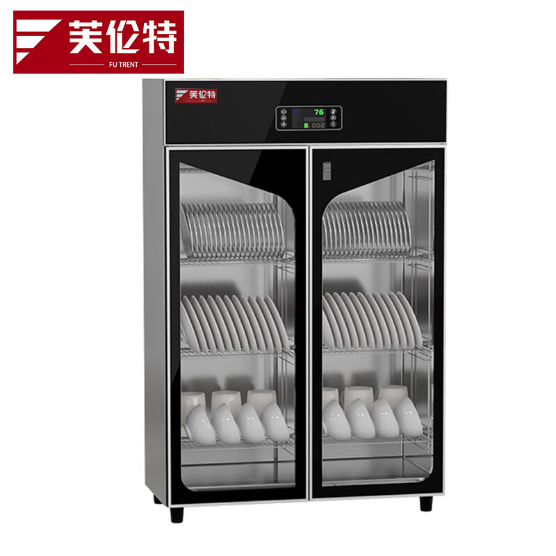芙伦特 商用消毒柜商用消毒柜热风循环不锈钢立式高温双开门大容量消毒碗柜单位厨房食堂 双门消毒柜 FLT-ZTP-2A