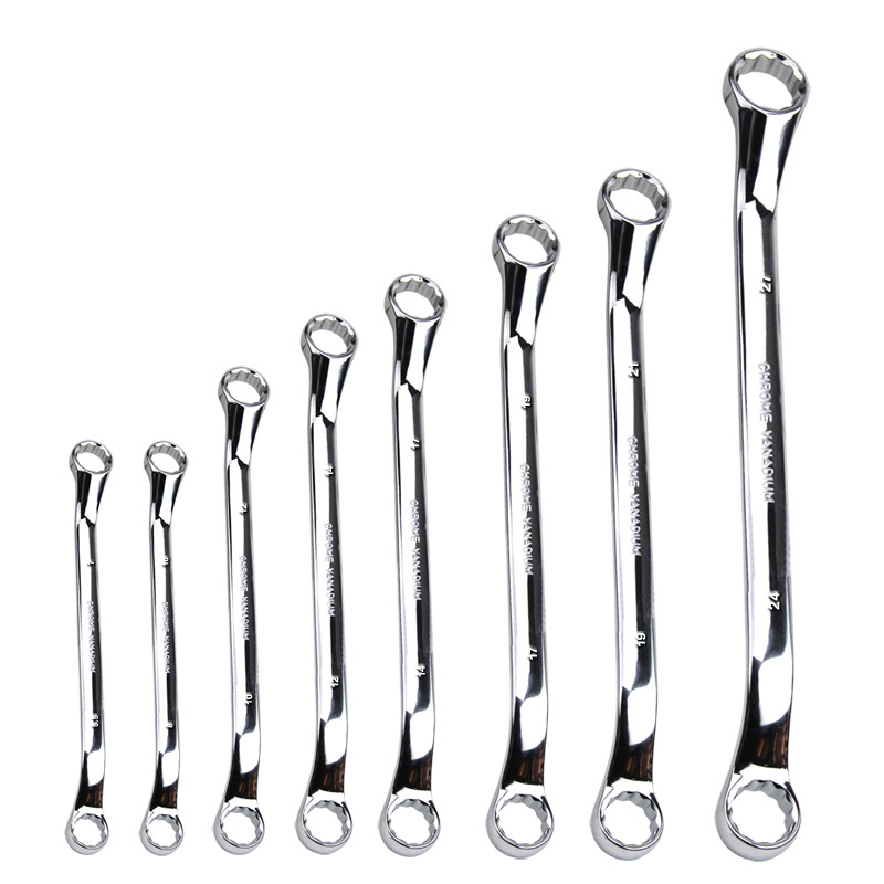 LAOA/老A Cr-V镜面止滑开口扳手套装 LA317308 8把 1套