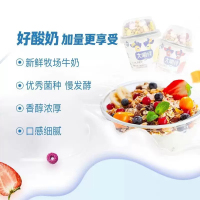 大嚼绊酸奶180g*2杯大嚼绊草莓谷物味 组合搅拌酸奶杯网红早餐