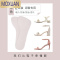 MOXUAN夏季吸汗凉鞋鞋垫自粘透气高跟鞋器防滑贴七分垫女软底舒适薄款