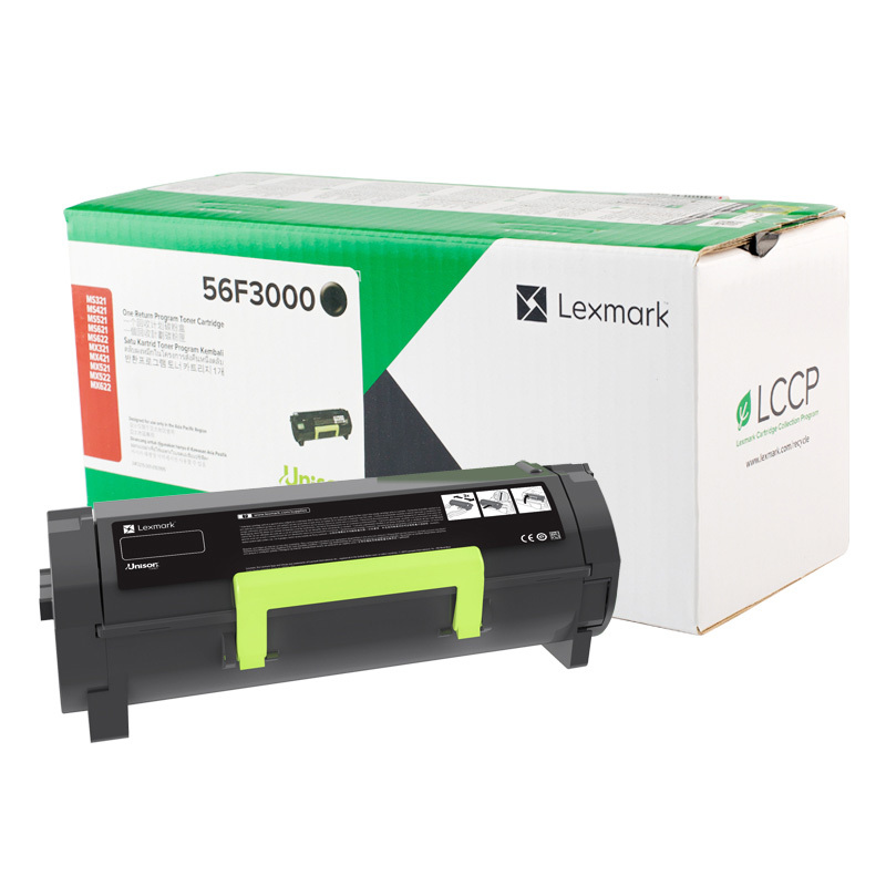 利盟(Lexmark)56F3000原装碳粉(适用MS/MX321 MS/MX421 MS/MX521 机型)高清大图