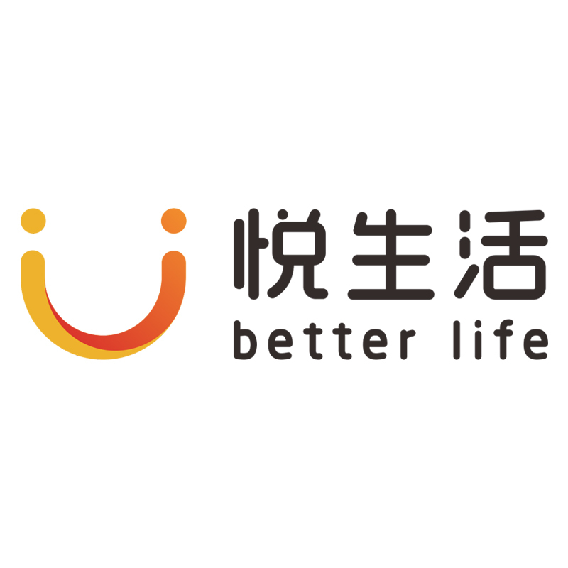 悦生活精品发光字白色h250mm奔流标识