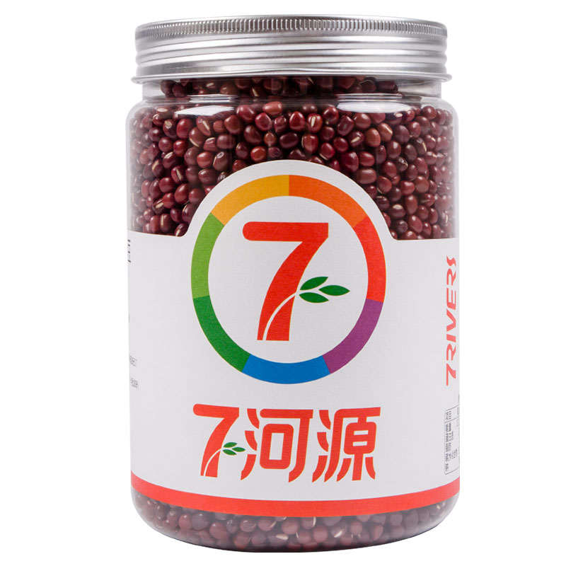 七河源有机红小豆1kg 无添加 红豆 小豆 东北 五谷 杂粮 粗粮 桶装 大米伴侣