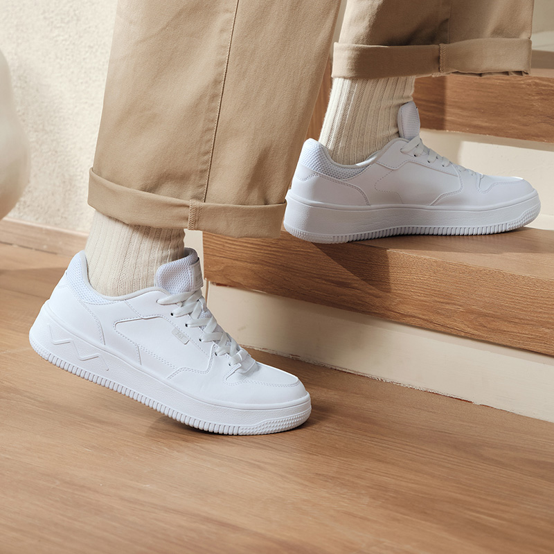 361°男鞋小白鞋运动鞋新款鞋子休闲鞋厚底百搭板鞋男款高清大图