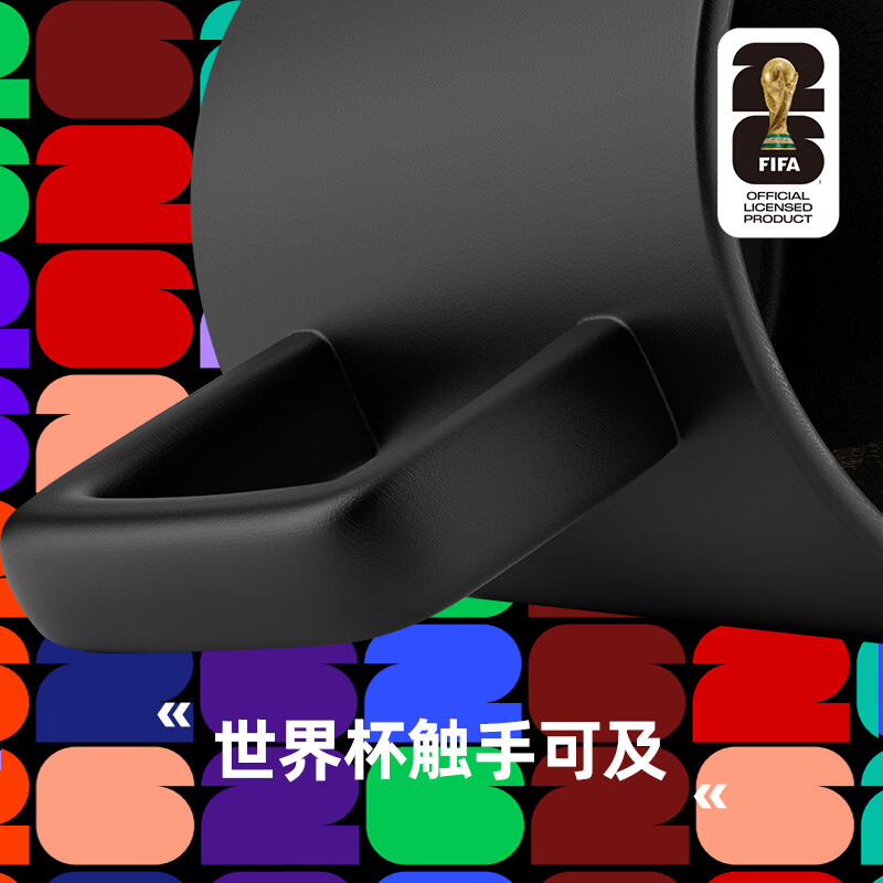 FIFA国际足联美加墨2026世界杯纪念品大力神杯马克杯390ml黑色正品带防伪码高清大图