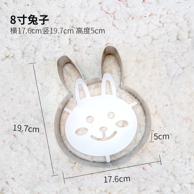 4寸KT猫 卡通慕斯模具烘焙蛋糕切模米奇佩琪猪小熊造型6寸8寸10寸馒头模具