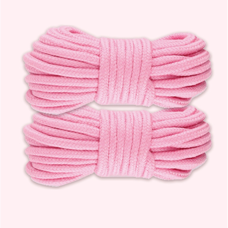 捆绑人绳子绳艺麻绳sm床上束缚调教教学教程房趣 捆绑棉绳粉色20米