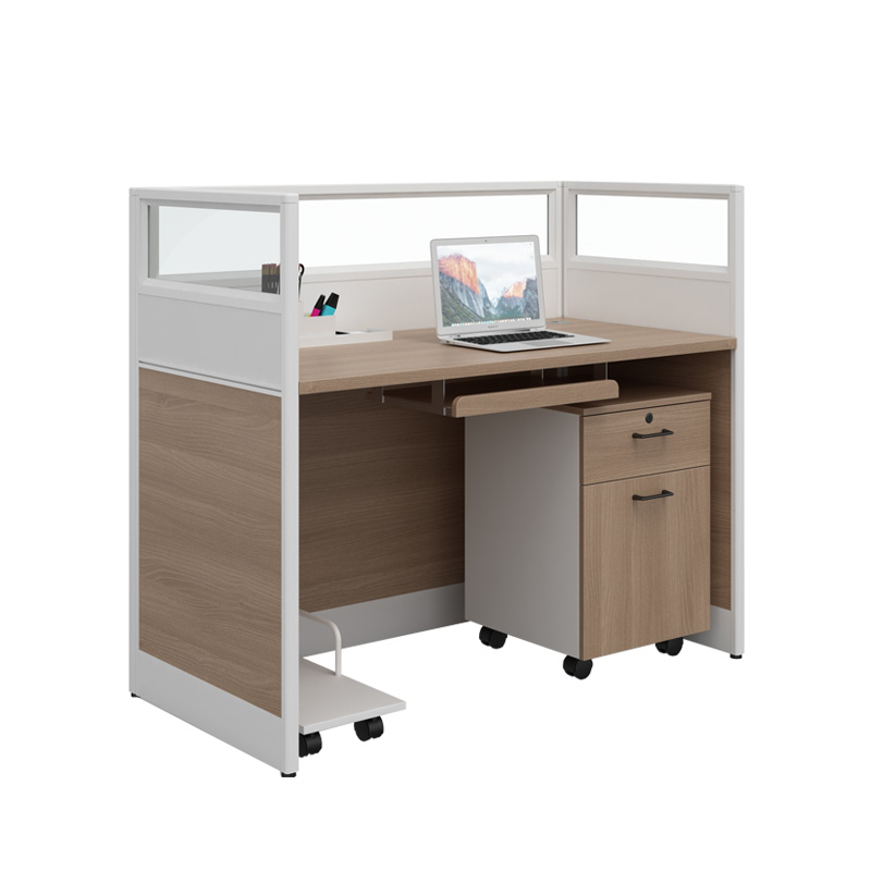 匡大 办公桌现代简约板式办公桌 1.2米屏风卡位 KDT-FL688L-1高清大图