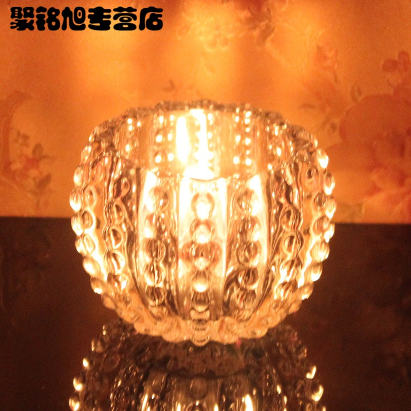 多款玻璃烛台透明水晶蜡烛台欧式浪漫婚庆生日烛光晚餐蜡烛-16号玻璃烛台