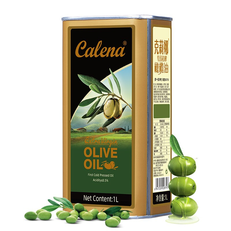 克莉娜 特级初榨橄榄油 1L*2瓶 礼盒装高清大图