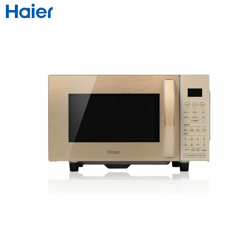 海尔(Haier)MZLA-2380EGCZ 微波炉纳米银仓胆聚能瓷晶平板800W速热 安全童锁设计 8大辅助功能微波炉