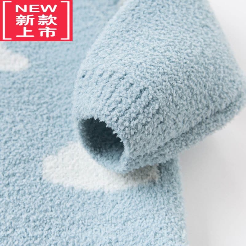 可莉允女童毛衣秋冬新款加厚女宝宝长袖保暖雪尼尔打底针织线衣图片