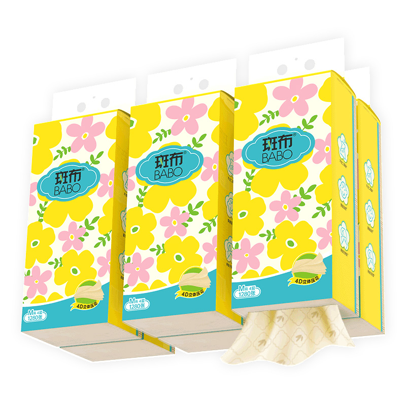 斑布安心抽系列4层 320抽*6提 6953631818626