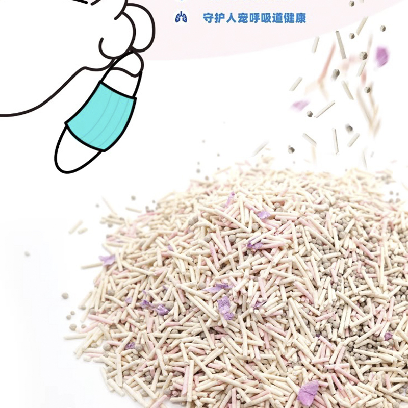 Nikoro妮可露猫砂樱花味混合猫砂2.5kg*1除臭低尘膨润土猫砂