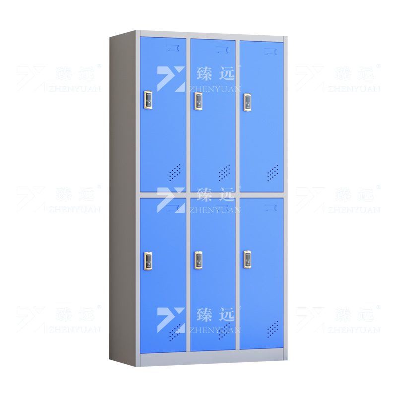 臻远 ZY-GYGC-100 彩色员工更衣柜感应锁存包柜浴室换衣柜健身房多门