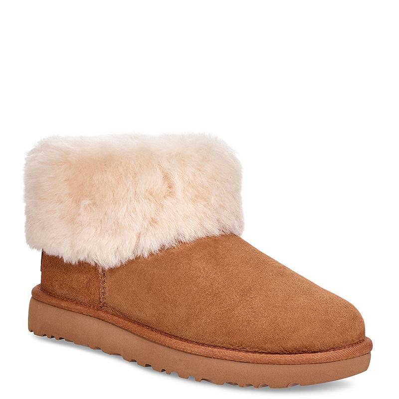 【直营】UGG CLASSIC MINI FLUFF经典翻毛短筒女士保暖雪地靴女靴1106757高清大图