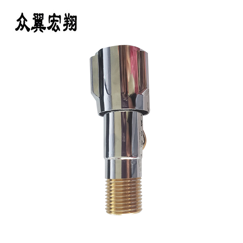 众翼宏翔 加厚铜质三角阀八字阀 4分 个高清大图