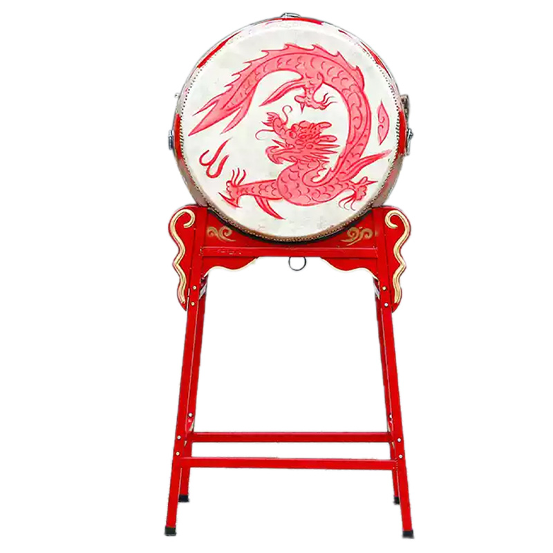 汇特益 立式战鼓大鼓 牛皮鼓 24寸立式龙鼓+金属架子+鼓棒(需要螺丝固定)(单位:套)