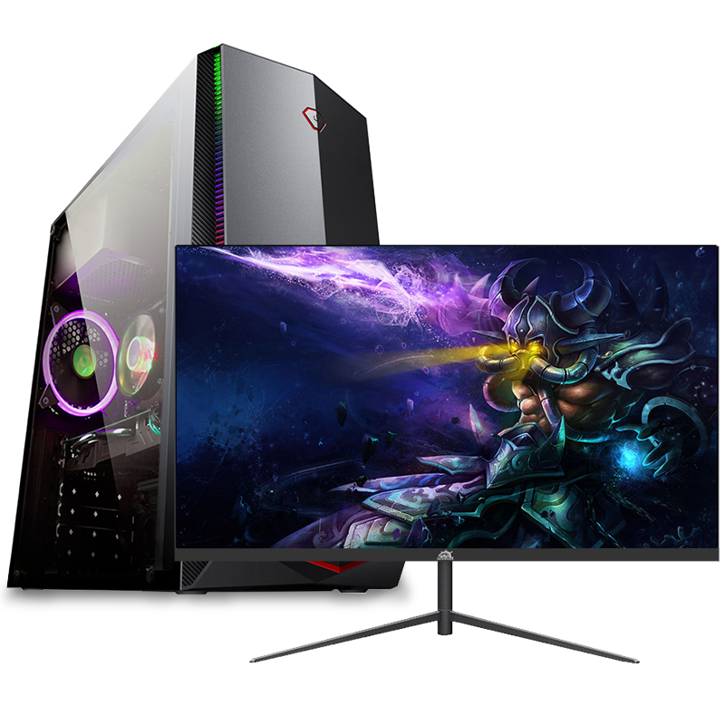 铭能 12代i5六核/GTX1660Ti独显/16G内存 512G固态 台式机 台式电脑 组装机 组装电脑 家用办公电脑主机 学生设计电脑台式 电竞直播吃鸡游戏电脑+27英寸全套