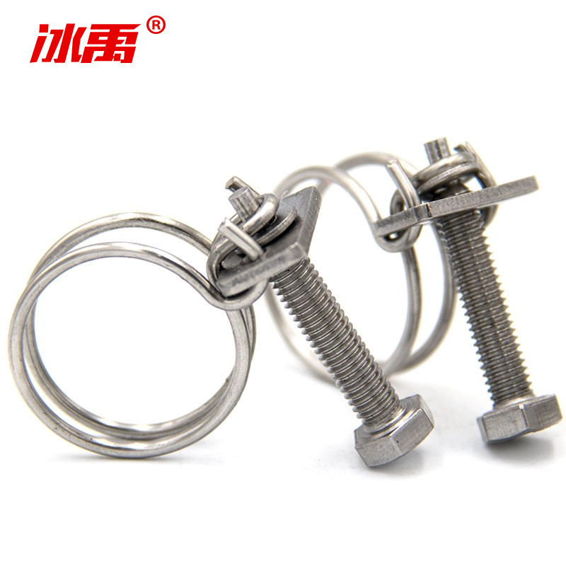 冰禹 双钢丝箍 AB002410 304不锈钢 13-16*1.5 10个 1包