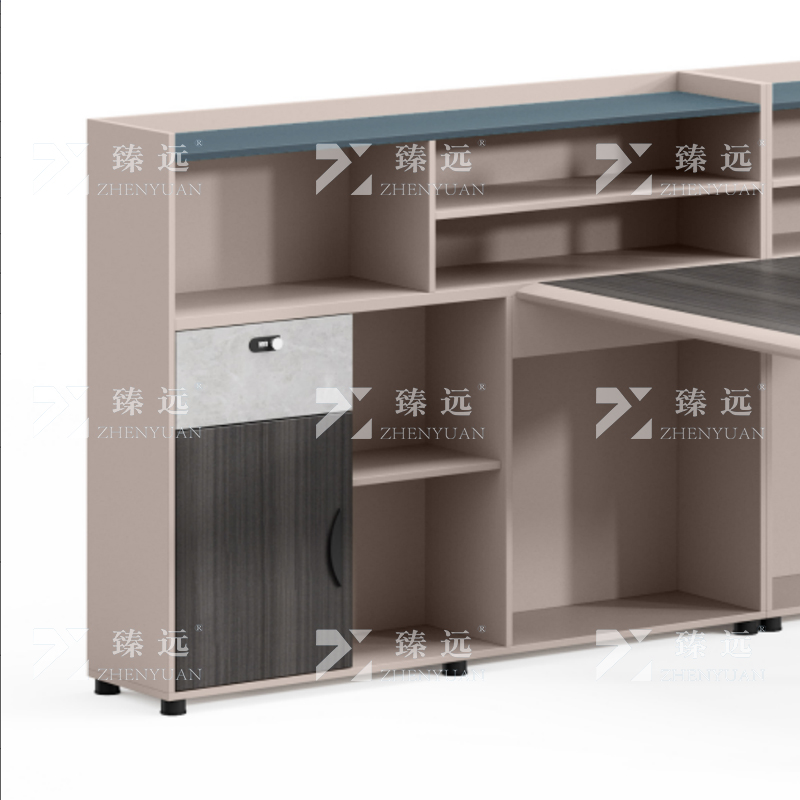 臻远GWI-01 职员桌办公桌屏风工作卡位 对坐双人位高清大图