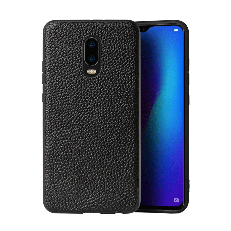 朗斯狄oppor17r17pro手机壳真皮保护套个性创意抖音网红潮牌全包边防