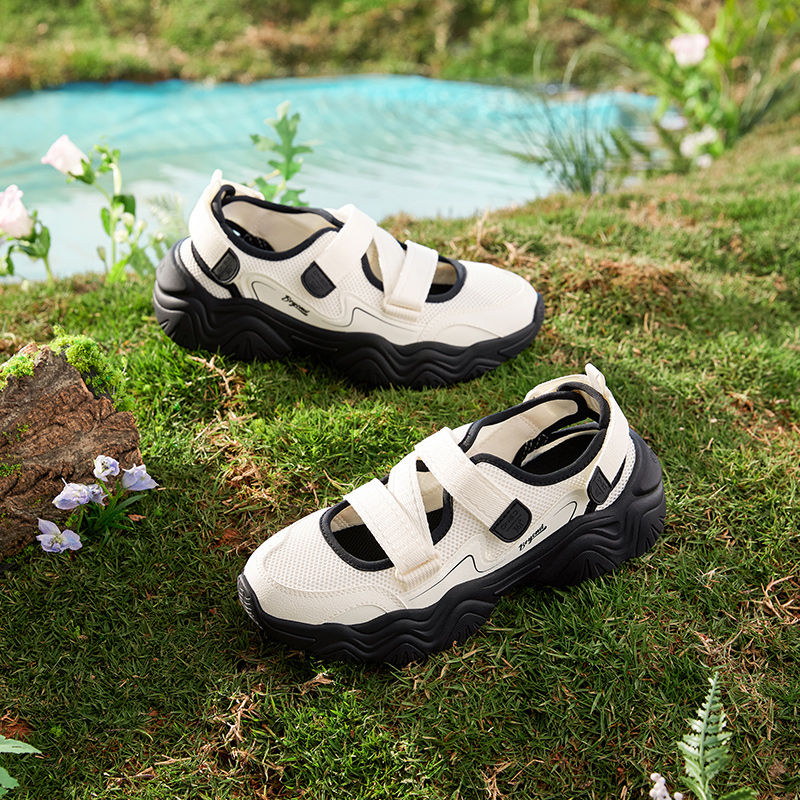 361°萌爪凉鞋女鞋凉拖魔术贴透气沙滩鞋玛丽珍休闲拖鞋女682426707高清大图