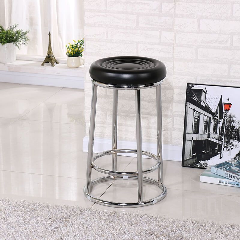 鑫金虎 高脚凳 XLH-I12 尺寸320×320×630mm 黑色 1把高清大图