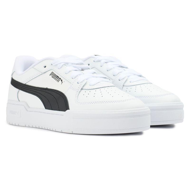 彪马(Puma)儿童休闲运动鞋皮质缓震系带经典板鞋户外百搭小白鞋