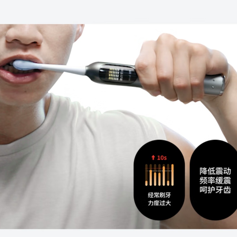 usmile笑容加电动牙刷F10 PRO 曜石黑高清大图