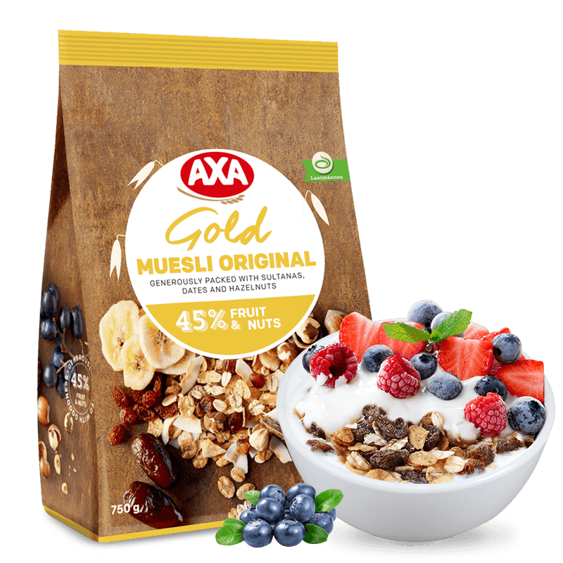 AXA45%坚果水果什锦混合麦片 750g