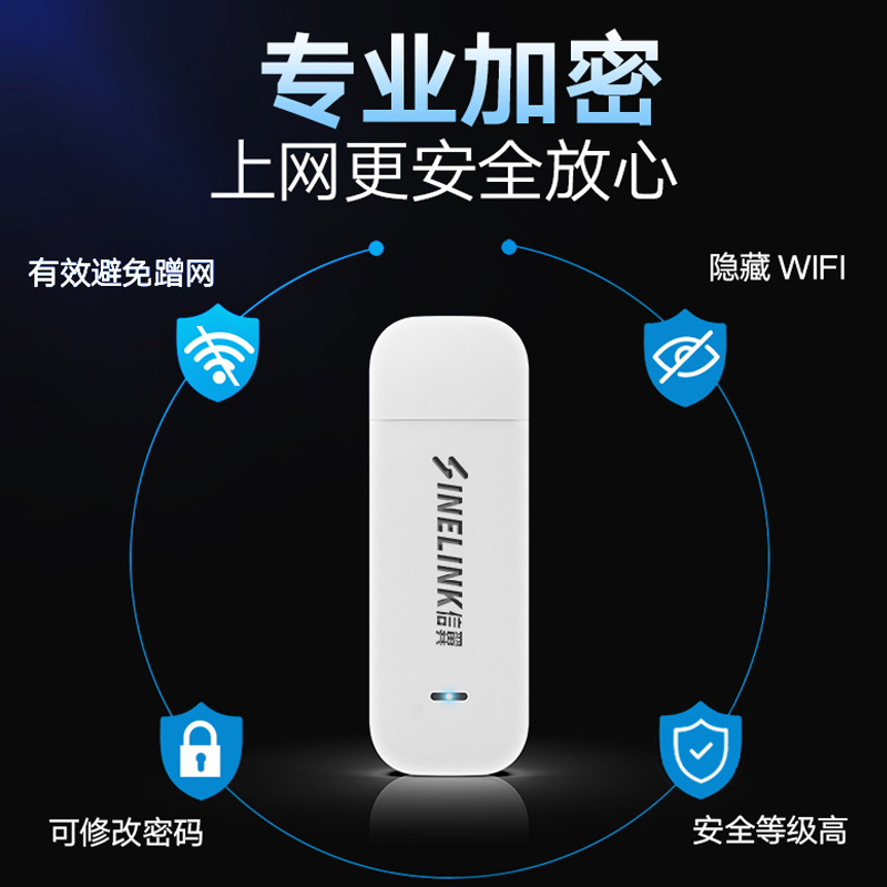 信翼 XIN YI]D921 4G免插卡随身wifi无限流量mifi移动WIFI电信专用上网宝车载wifi 白色