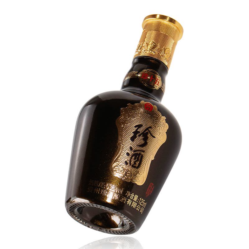 珍酒 珍十五小酒礼盒 53度125ml*1盒 酱香型白酒图片