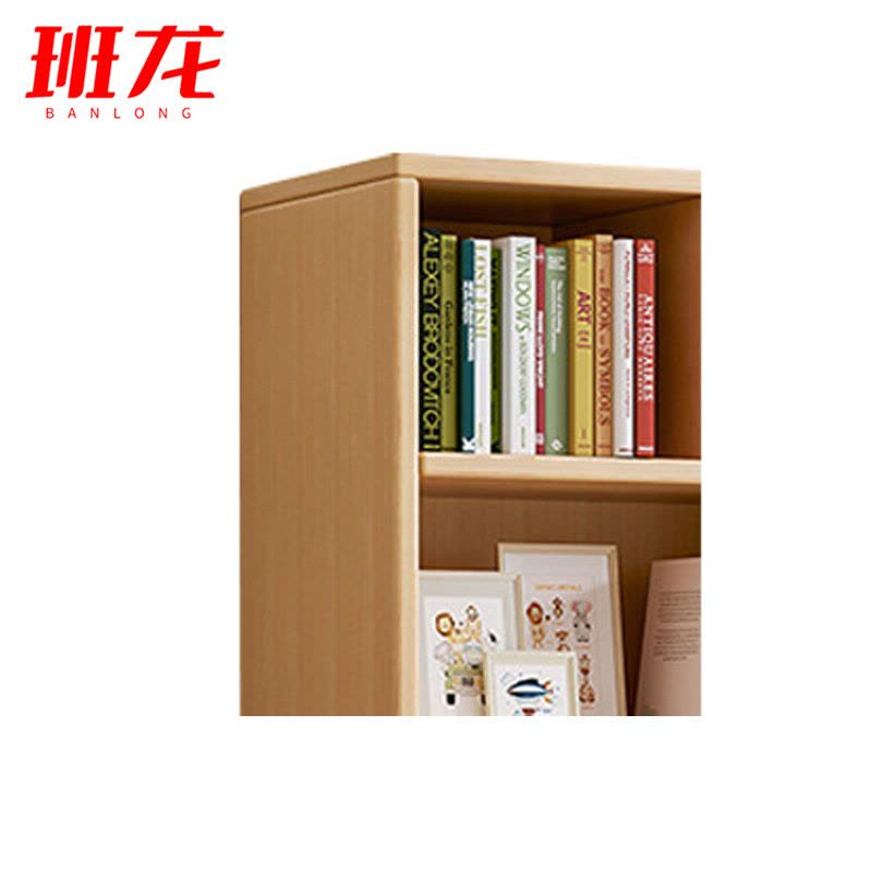 班龙书柜60*30*180cm原木色台图片