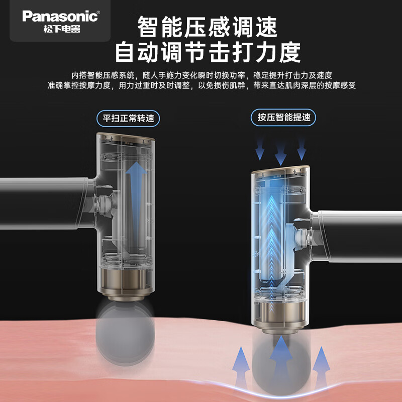 松下 筋膜枪按摩器便携式颈膜枪 RAD21灰色高清大图