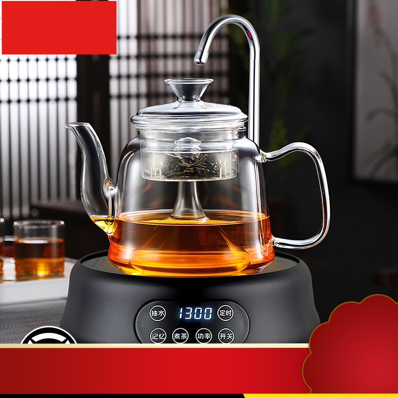 玻璃煮茶壶套装家用烧水壶电陶炉全自动上水泡白茶煮茶器专用