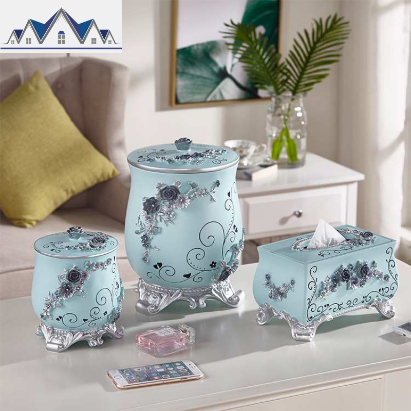 公主垃圾桶欧式家用卫生间杂物桶创意时尚客厅果皮粉色收纳桶_269高清大图