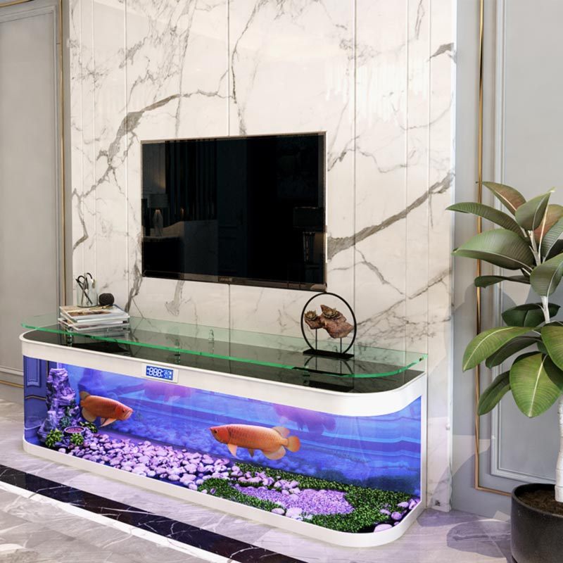 入户电视柜鱼缸水族箱生态客厅家用靠墙免换中大型免换水