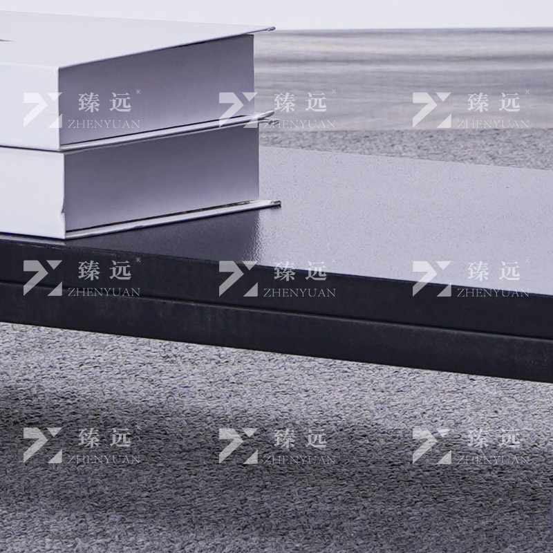 臻远 ZY4092902 档案室推车图书馆小推车手推车 2层平板推车黑色