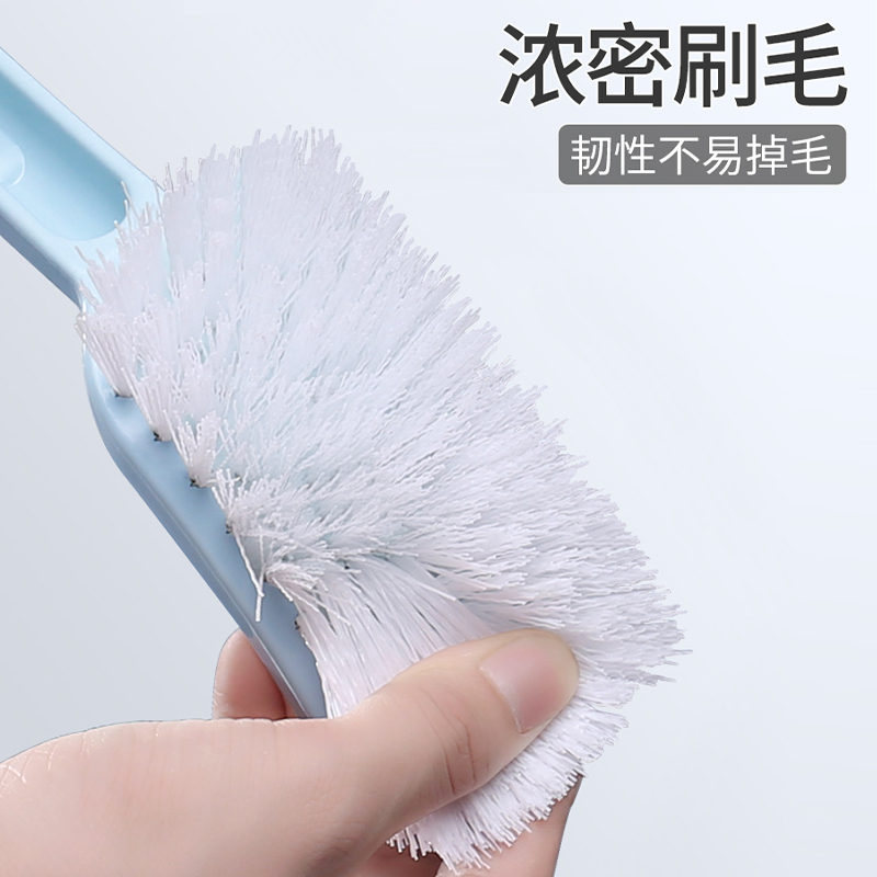 开普特 双面加厚长柄无死角马桶刷 厕所刷子 卫生间清洁弯曲缝隙刷卫生刷6099 颜色随机