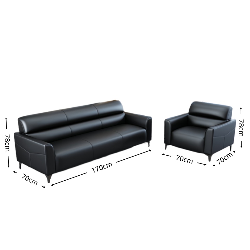 智叶舟接待沙发组合170*70*78cm(3+1)套高清大图