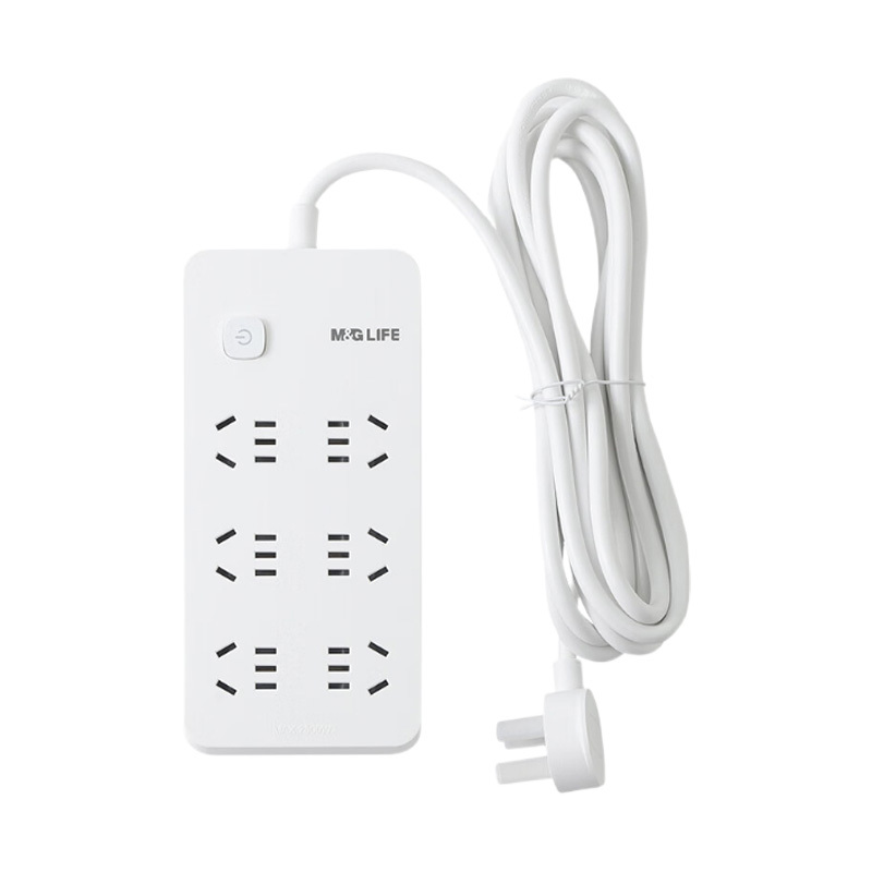 晨光插座6位5米操作方便易于安装舒适便捷延长线AEA986A6